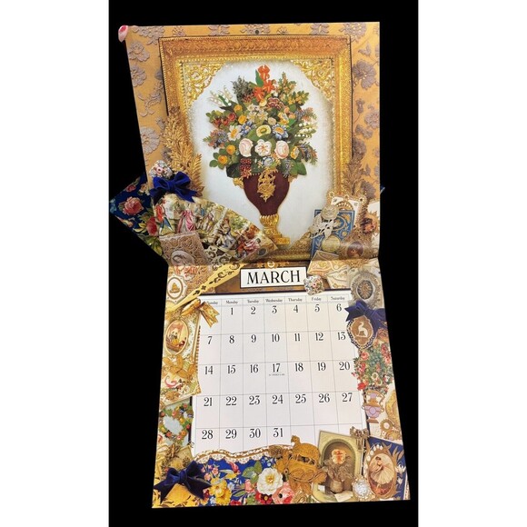 Cynthia Hart & John Grossman Victoriana Calendar 1993 12"×12" 90s Wall Decor - Picture 4 of 12